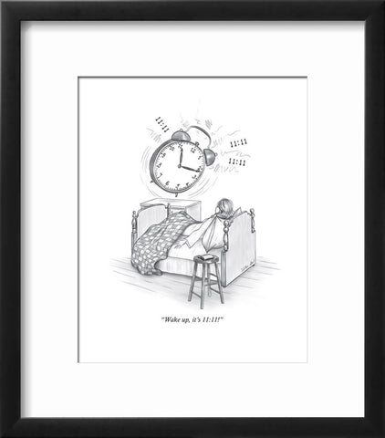 Meaning of 11:11 illustration framed.